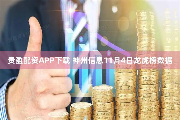 贵盈配资APP下载 神州信息11月4日龙虎榜数据